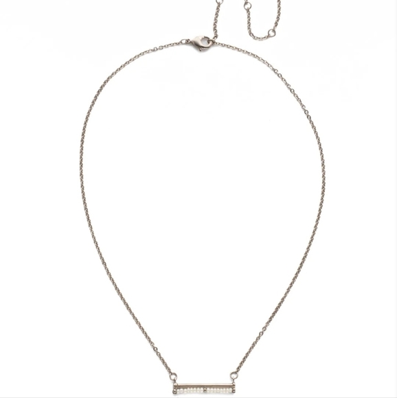 Sorrelli Elena Polished Pearl Hoop Earrings and Necklace Silver tone New RP $210 - Picture 4 of 10